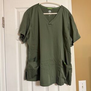Healing Hands Olive Green Scrub Set